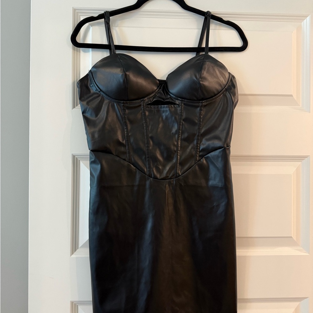 Black Leather Dress